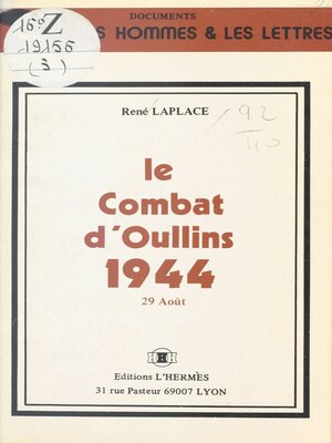 cover image of Le Combat d'Oullins, 1944